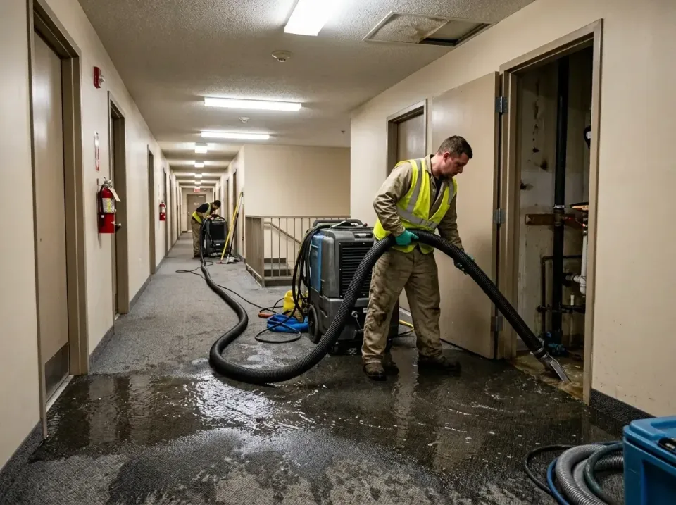 multi-unit-apartment-hallway-f-005 — frequently asked questions, Emergency Burst Pipe Water Extraction & Removal in Beverly…